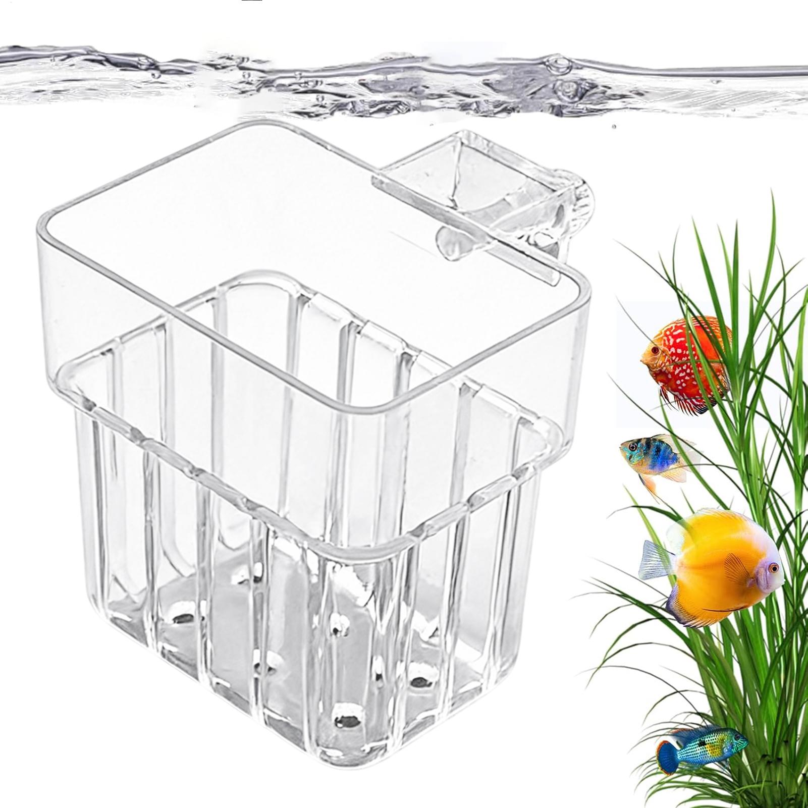 Aquarium Plants Live - Przezroczysty, zawieszany uchwyt na rośliny akwariowe