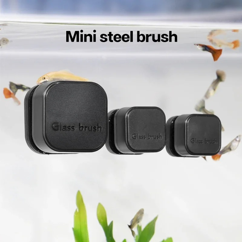 Planted Aquarium Cleaning - Mini Kwadratowa Magnetyczna Szczotka do Czyszczenia