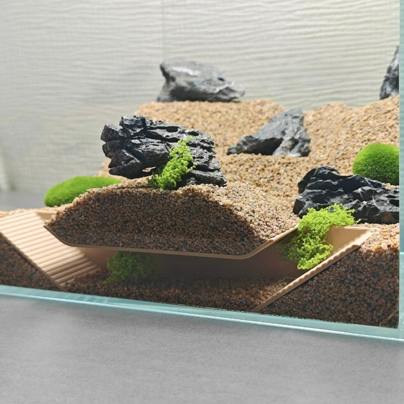 Aquarium Plants Live - Schronienie do akwarium, podziemna jaskinia, schodkowy