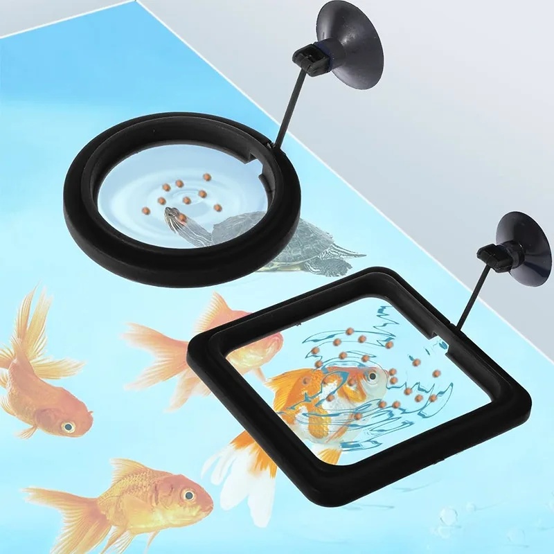 Aquarium Fertilizer - Pierścień do karmienia akwarium, pływająca taca