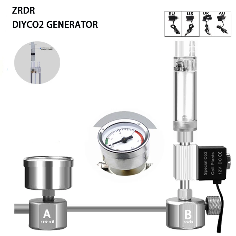Aquarium Liquid Carbon - Zestaw do samodzielnego montażu reaktora CO2