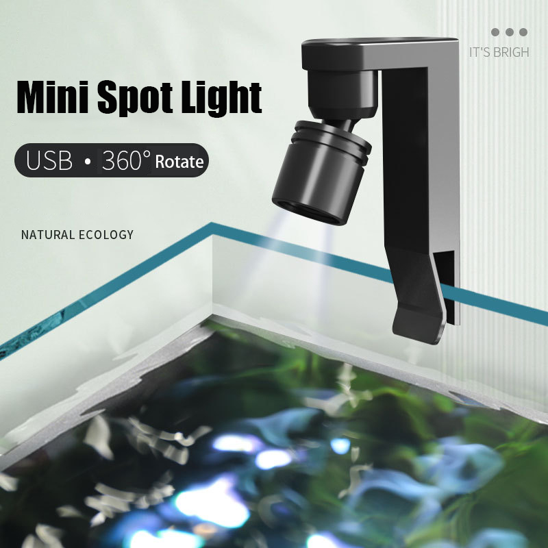 Aquarium Plant Light - Lampa z zaciskiem USB Wodoodporna lampa