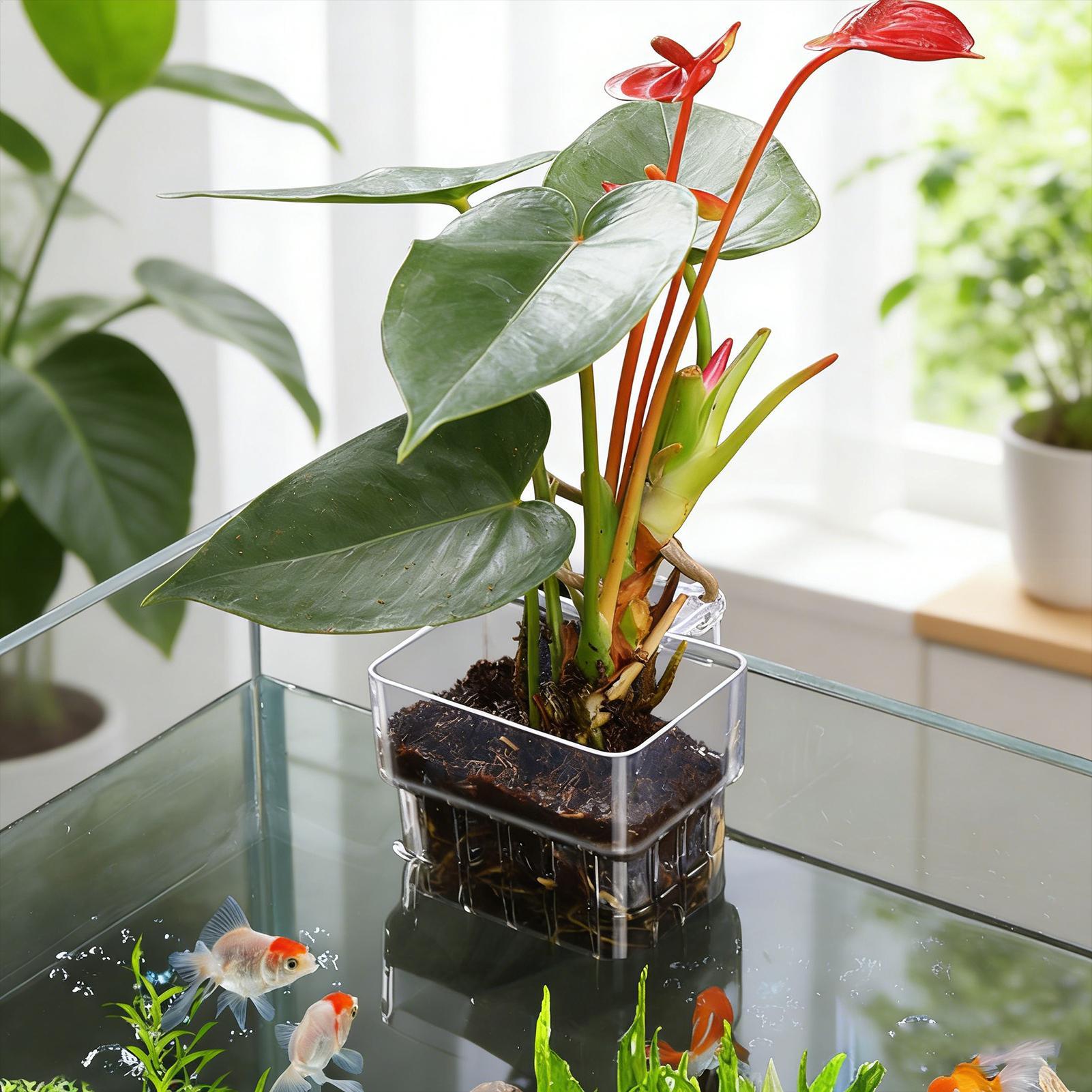Przezroczysty, zawieszany uchw – Aquarium Plants Live recenzja i cena