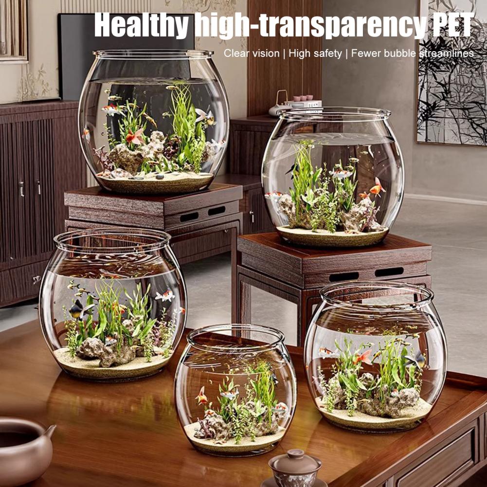 Okrągła, przezroczysta plastik – Plant Aquarium Pot recenzja i cena